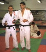 Rodrigo Nogueira (Minotauro) with his friend Marcello C. Monteiro.